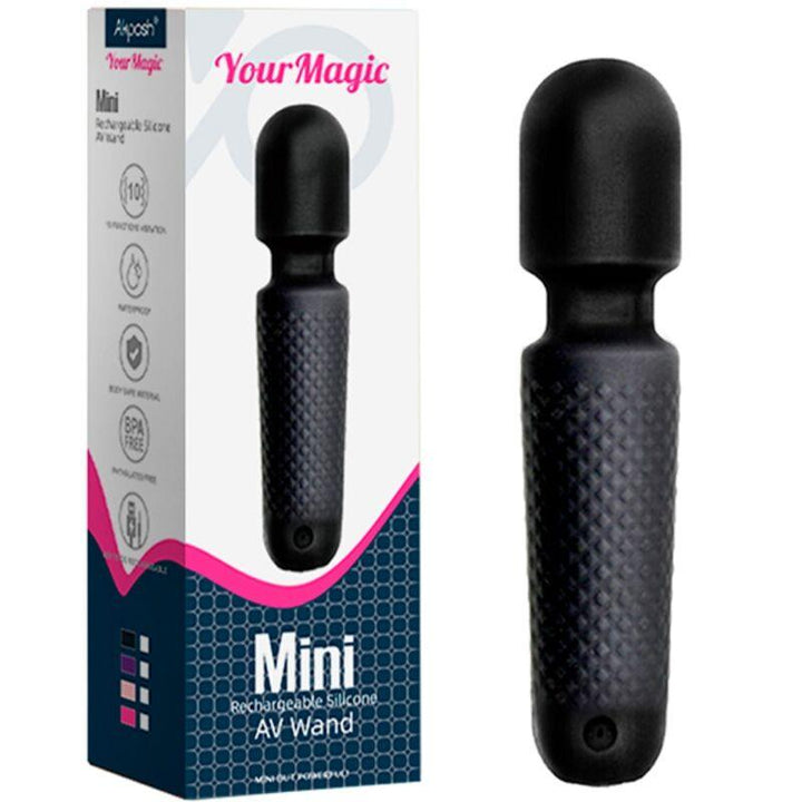 ARMONY - YOUR MAGIC MASSAGER - VIBRATOR WIEDERAUFLADBAR 10 VIBRATIONEN STAB PUNKTE SCHWARZ - INTIM SPACE Online Sexshop