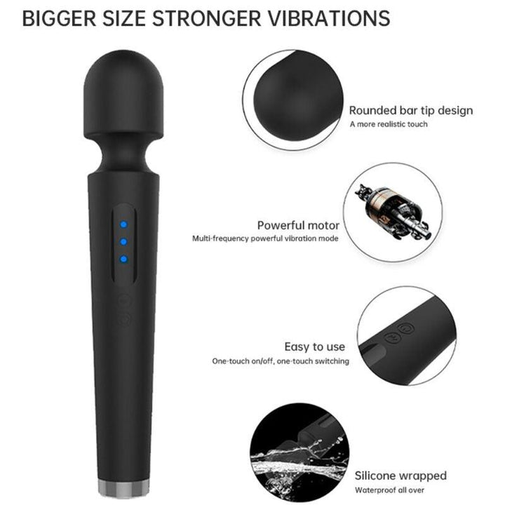 ARMONY - X POWER GROSSER MASSAGER - VIBRATOR - VIBRATIONEN SCHWARZ - INTIM SPACE Online Sexshop