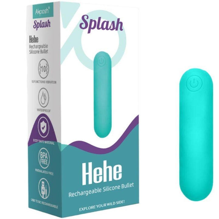 ARMONY - SPLASH HEHE VIBRATOR BULLET SILIKON 10 VIBRATIONEN 65 - 15 CM GRÜN - INTIM SPACE Online Sexshop