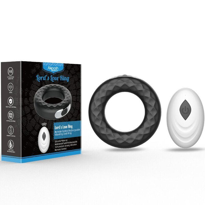 ARMONY - LORD'S LOVE RING VIBRATOR FERNBEDIENUNG SCHWARZ - INTIM SPACE Online Sexshop