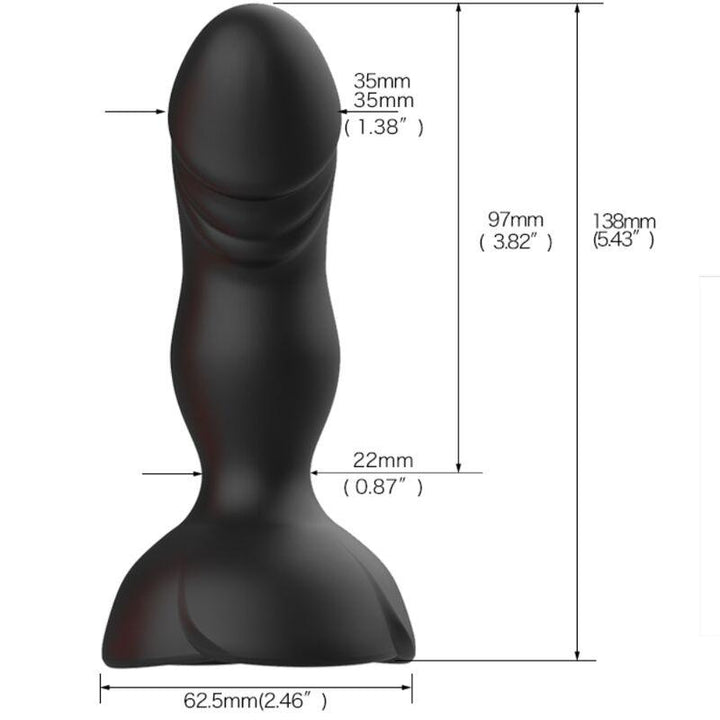 ARMONY - EXTREME - BLOOM ROSE VIBRATOR - ANALSTECKER FERNBEDIENUNG SCHWARZ - INTIM SPACE Online Sexshop