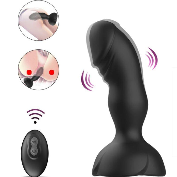 ARMONY - EXTREME - BLOOM ROSE VIBRATOR - ANALSTECKER FERNBEDIENUNG SCHWARZ - INTIM SPACE Online Sexshop