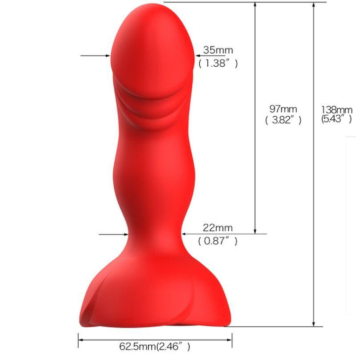 ARMONY - EXTREME - BLOOM ROSE VIBRATOR - ANALSTECKER FERNBEDIENUNG ROT - INTIM SPACE Online Sexshop