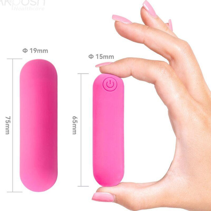 ARMONY - SPLASH HAHA VIBRATOR BULLET SILIKON 10 VIBRATIONEN 75 - 19 CM ROSA - INTIM SPACE Online Sexshop