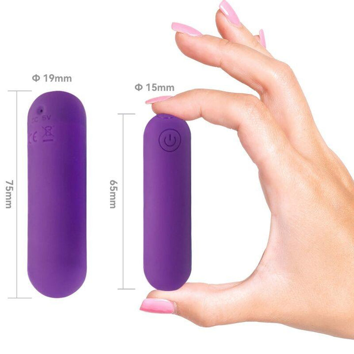 ARMONY - SPLASH HAHA VIBRATOR BULLET SILIKON 10 VIBRATIONEN 75 - 19 CM LILA - INTIM SPACE Online Sexshop