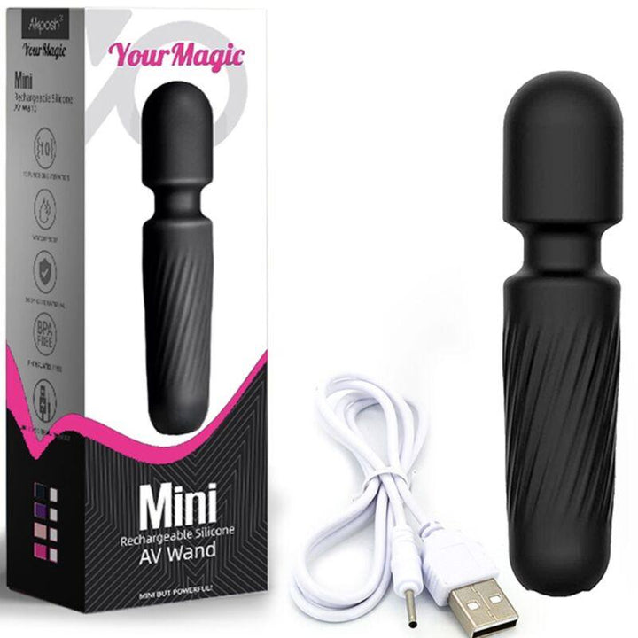 ARMONY - YOUR MAGIC MASSAGER - VIBRATOR WIEDERAUFLADBAR 10 VIBRATIONEN SCHWARZ - INTIM SPACE Online Sexshop