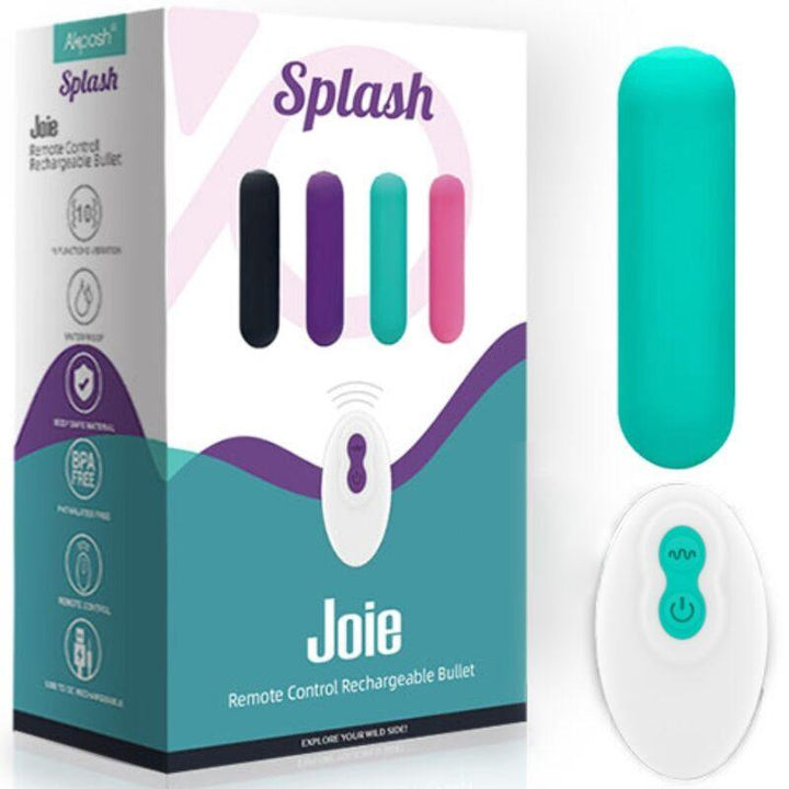 ARMONY - SPLASH JOIE VIBRATOR BULLET SILIKON FERNBEDIENUNG 10 VIBRATIONEN 75 - 19 CM GRÜN - INTIM SPACE Online Sexshop