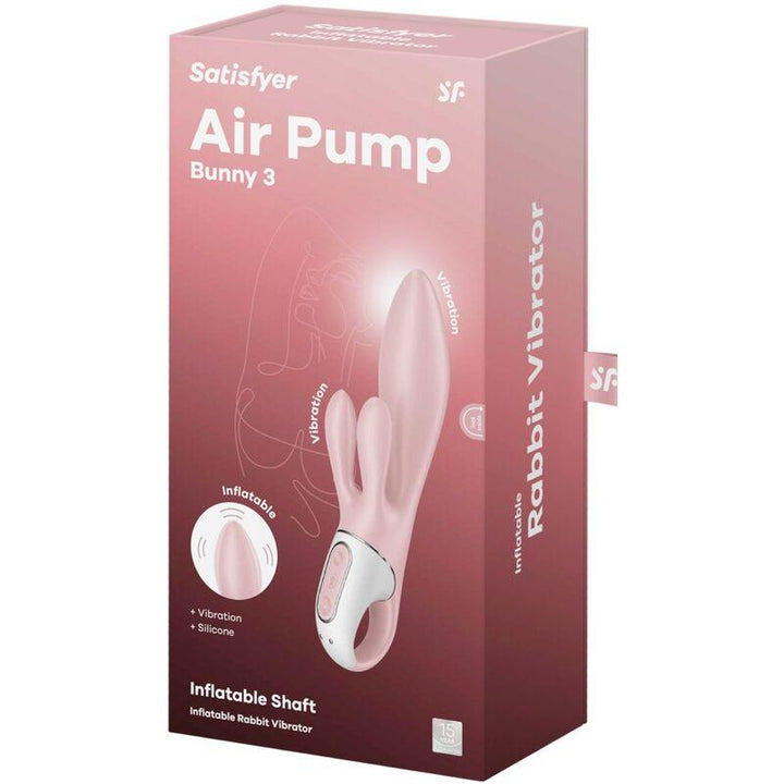 SATISFYER - AIR PUMP BUNNY - AUFBLASBARER KANINCHENVIBRATOR ROSA - INTIM SPACE Online Sexshop