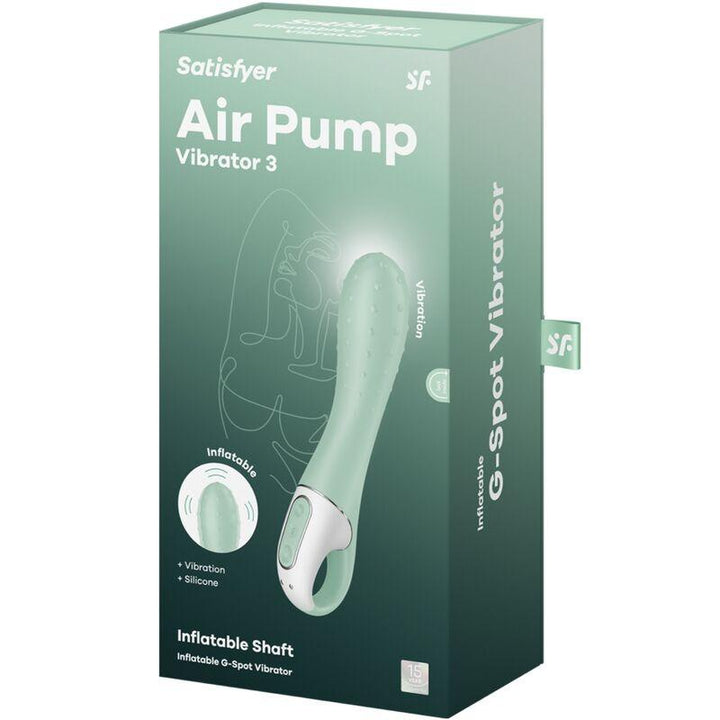 SATISFYER - AIR PUMP VIBRATOR - AUFBLASBARER G-PUNKT MINT - INTIM SPACE Online Sexshop