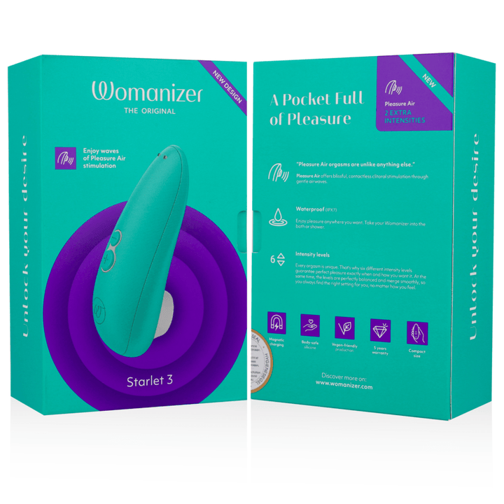 WOMANIZER - STARLET - KLITORALSTIMULATOR TÜRKIS - INTIM SPACE Online Sexshop