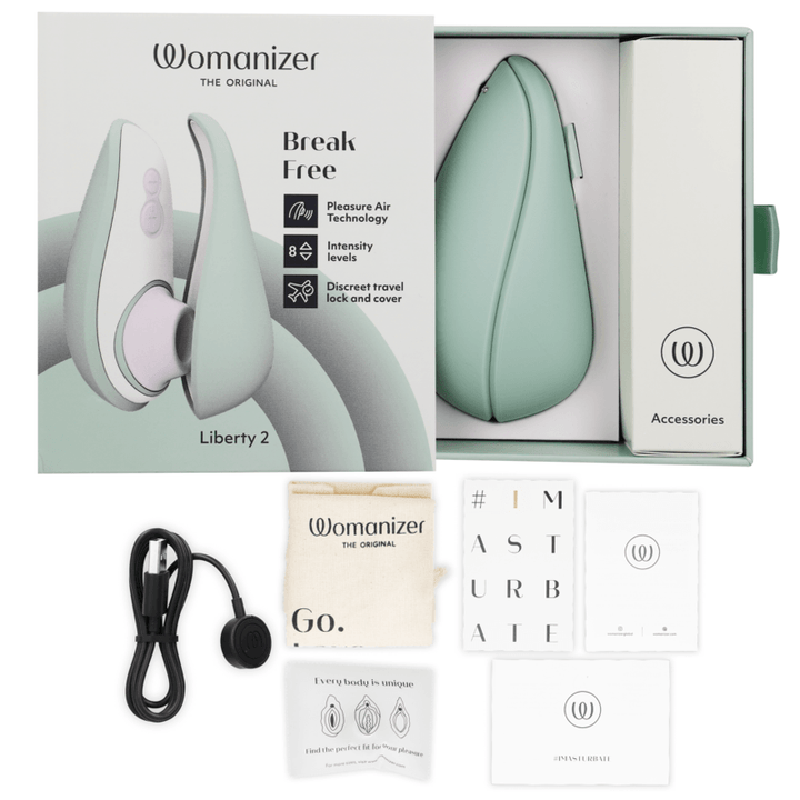 WOMANIZER - LIBERTY - KLITORIS-STIMULATOR - SAUGER HELLGRÜN - INTIM SPACE Online Sexshop