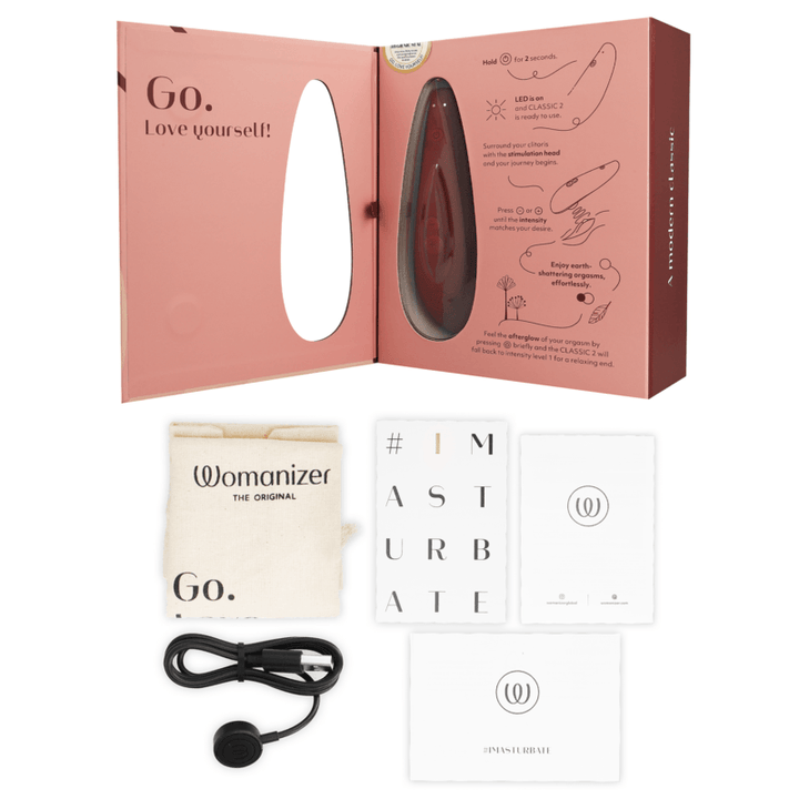 WOMANIZER - CLASSIC - KLITORALSTIMULATOR BORDEAUX - INTIM SPACE Online Sexshop