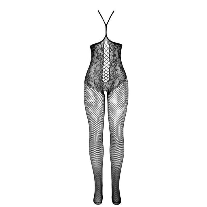 SUBBLIME - 951849 OFFENER NETZ-BODYSTOCKING MIT NECKHOLDER UND SCHWARZ EINE GRÖSSE - INTIM SPACE Online Sexshop