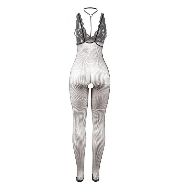 SUBBLIME - 951993 SCHWARZ TRANSPARENTER NETZ-BODYSTOCKING MIT SCHRITTFREIEM UNTERTEIL EINE GRÖSSE - INTIM SPACE Online Sexshop