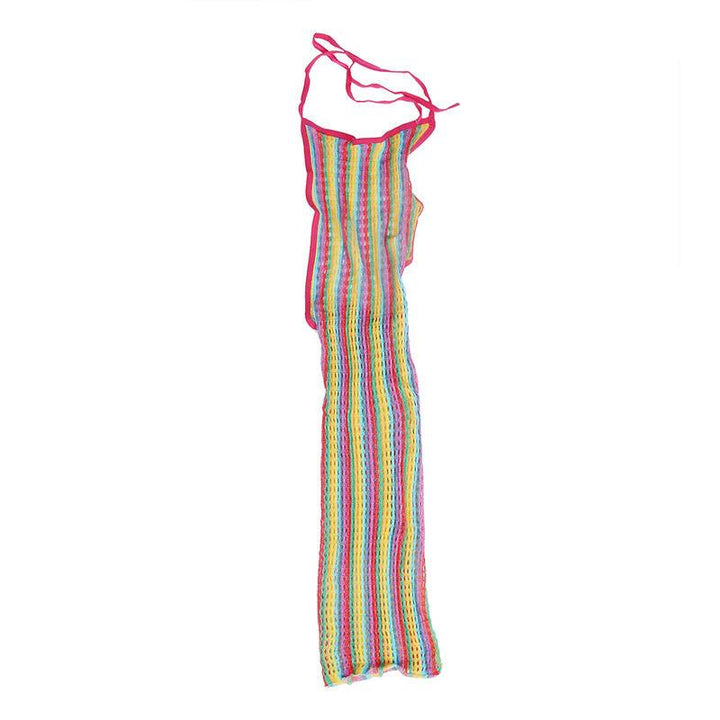 SUBBLIME - 952341 REGENBOGEN-NETZ-KLEID EINE GRÖSSE - INTIM SPACE Online Sexshop