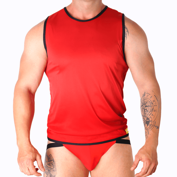 MACHO - ROTES T-SHIRT L/XL - INTIM SPACE Online Sexshop