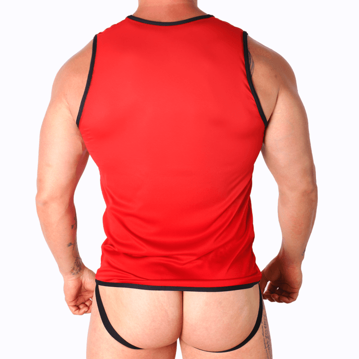 MACHO - ROTES T-SHIRT L/XL - INTIM SPACE Online Sexshop