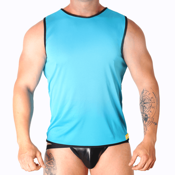 MACHO - BLAUES T-SHIRT L/XL - INTIM SPACE Online Sexshop