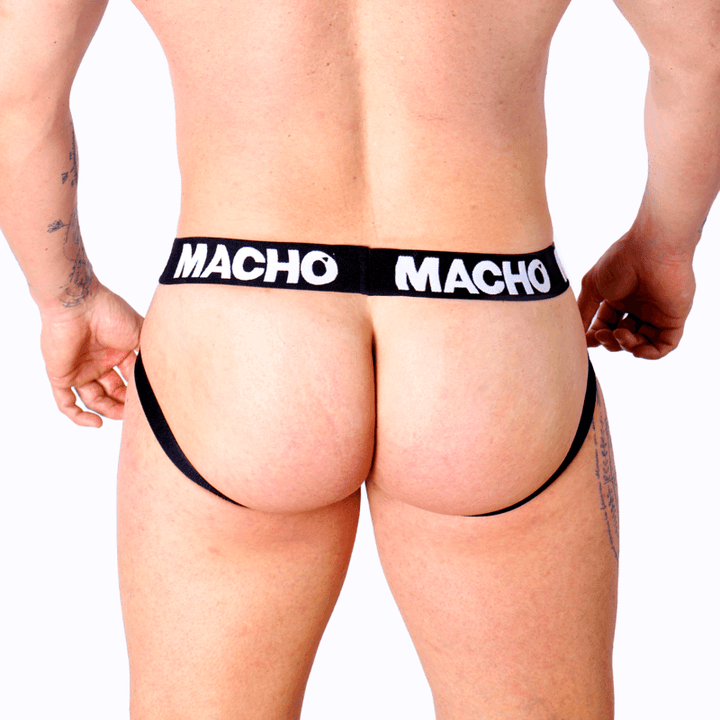 MACHO - MX27GR JOCK LEDER GRAU BEIGE L - INTIM SPACE Online Sexshop