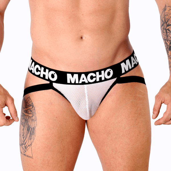 MACHO - MX26X1 JOCK GRID WEISS M - INTIM SPACE Online Sexshop