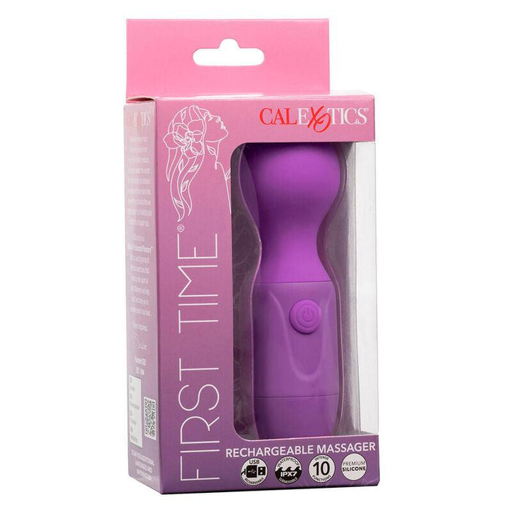 CALEXOTICS - FIRST TIME WIEDERAUFLADBARES MASSAGERÄT 10 VIBRATIONEN LILA - INTIM SPACE Online Sexshop