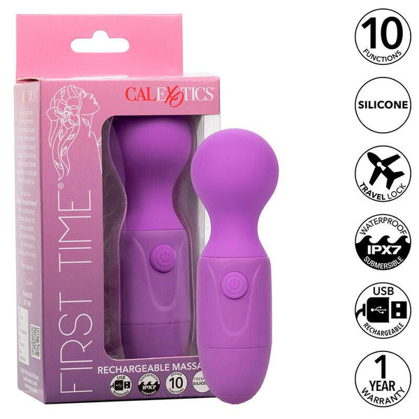 CALEXOTICS - FIRST TIME WIEDERAUFLADBARES MASSAGERÄT 10 VIBRATIONEN LILA - INTIM SPACE Online Sexshop