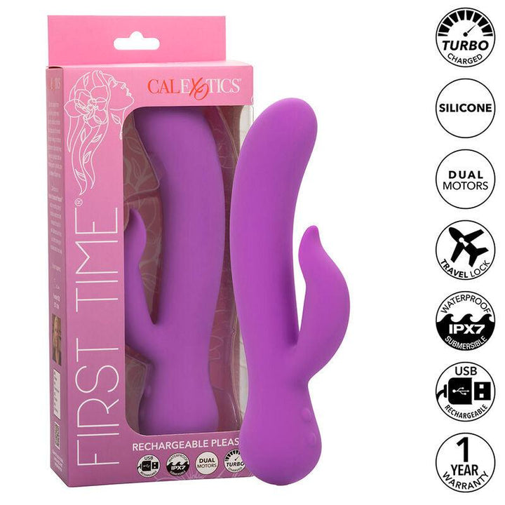 CALEXOTICS - FIRST TIME VIBRATOR PLEASER WIEDERAUFLADBAR LILA - INTIM SPACE Online Sexshop