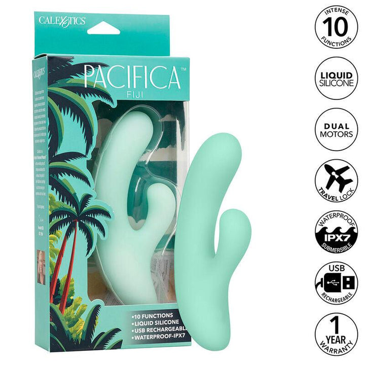 CALEXOTICS - PACIFICA FIJI VIBRATOR - ESTIMULATOR G-PUNKT 10 VIBRATIONEN AQUA - INTIM SPACE Online Sexshop