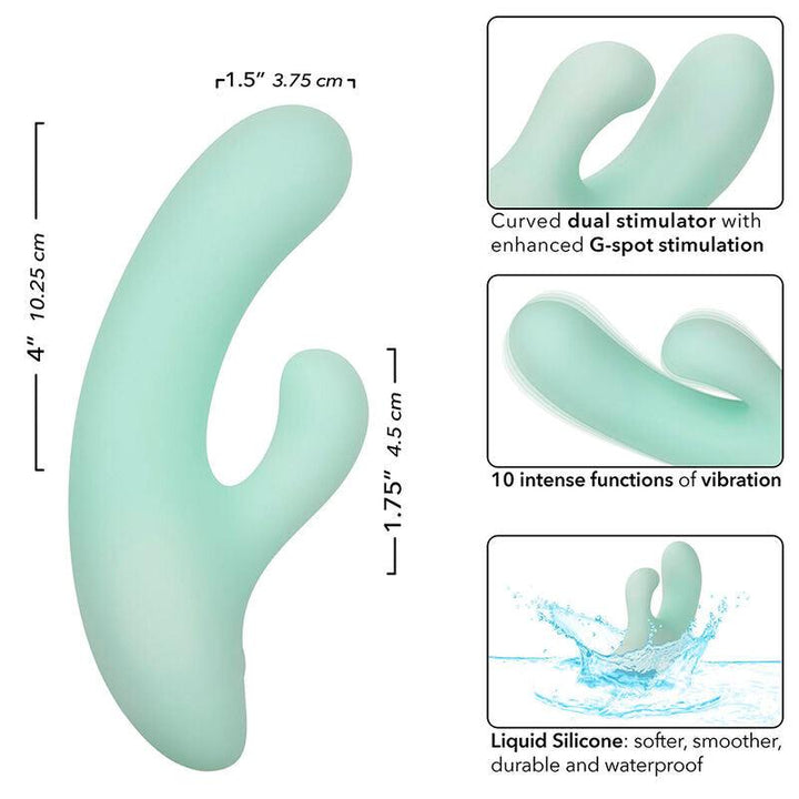 CALEXOTICS - PACIFICA FIJI VIBRATOR - ESTIMULATOR G-PUNKT 10 VIBRATIONEN AQUA - INTIM SPACE Online Sexshop