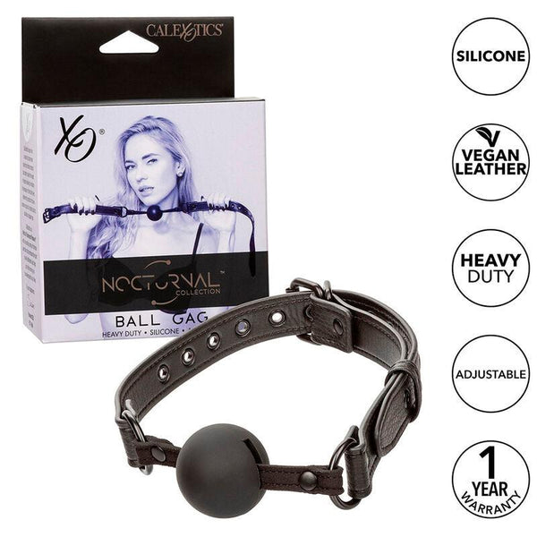 CALEXOTICS - NOCTURNAL BALL GAG SILIKON SCHWARZ - INTIM SPACE Online Sexshop