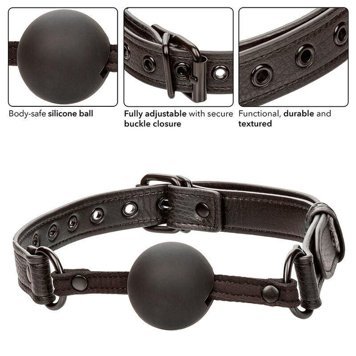 CALEXOTICS - NOCTURNAL BALL GAG SILIKON SCHWARZ - INTIM SPACE Online Sexshop