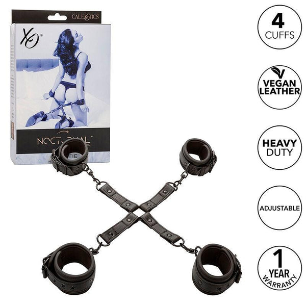 CALEXOTICS - NOCTURNAL HOG TIE CONNECTOR CUERO EINSTELLBAR SCHWARZ - INTIM SPACE Online Sexshop