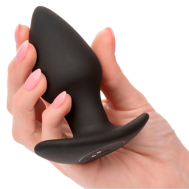 CALEXOTICS - ROCK BOTTOM PERFECT ANAL PLUG 10 VIBRATIONEN SILIKON SCHWARZ - INTIM SPACE Online Sexshop