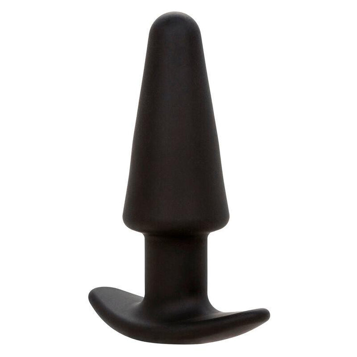 CALEXOTICS - ROCK BOTTOM TAPERED ANAL PLUG 10 VIBRACIONES SILIKON SCHWARZ - INTIM SPACE Online Sexshop