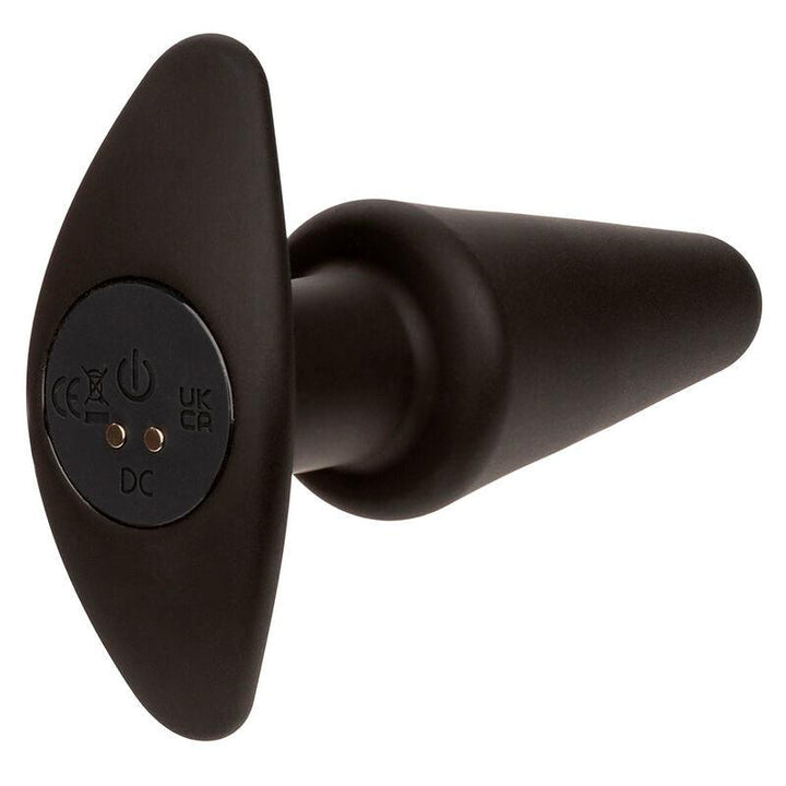 CALEXOTICS - ROCK BOTTOM TAPERED ANAL PLUG 10 VIBRACIONES SILIKON SCHWARZ - INTIM SPACE Online Sexshop