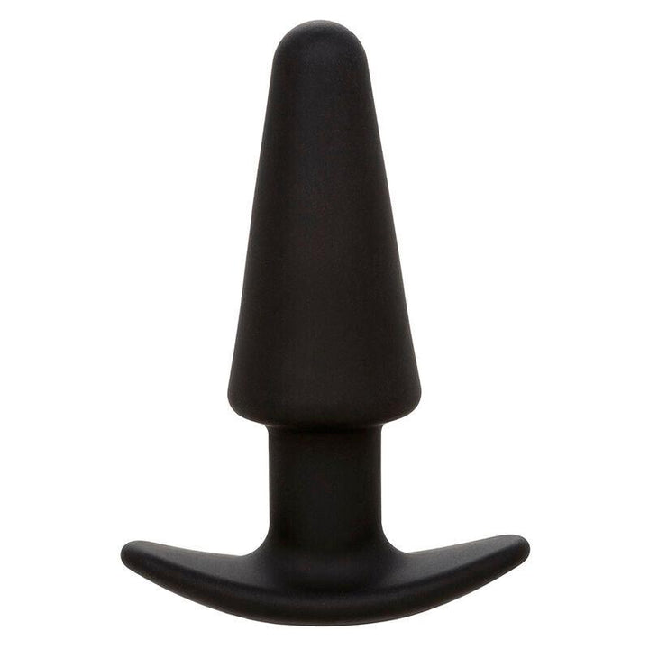 CALEXOTICS - ROCK BOTTOM TAPERED ANAL PLUG 10 VIBRACIONES SILIKON SCHWARZ - INTIM SPACE Online Sexshop