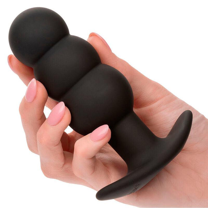 CALEXOTICS - ROCK BOTTOM ANAL PLUG MIT PERLEN 10 VIBRATIONEN SILIKON SCHWARZ - INTIM SPACE Online Sexshop