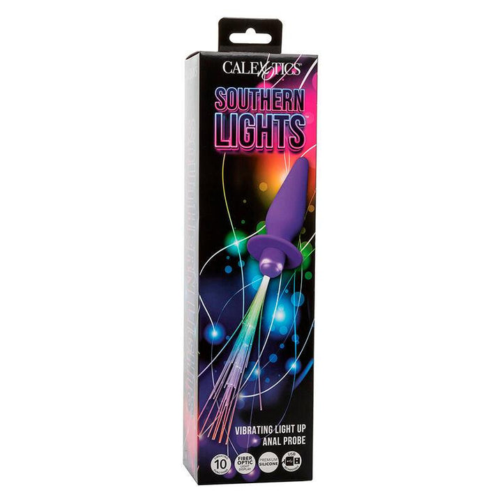 CALEXOTICS - SOUTHERN LIGHTS LIGHT UP LEUCHTENDE ANALSTECKER 10 VIBRATIONEN SILIKON LILA - INTIM SPACE Online Sexshop