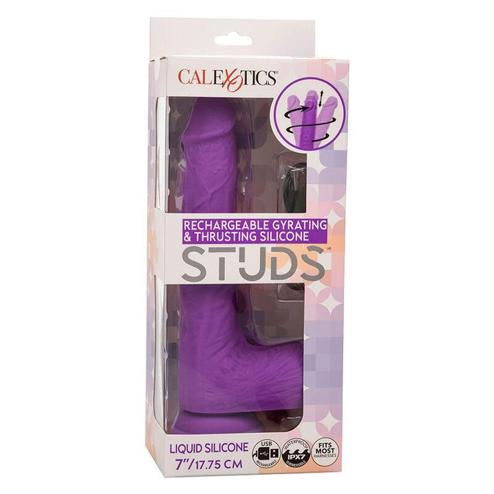 CALEXOTICS - STUDS WIEDERAUFLADBARER UND ROTIERENDER VIBRATOR 10 VIBRATIONEN LILA - INTIM SPACE Online Sexshop