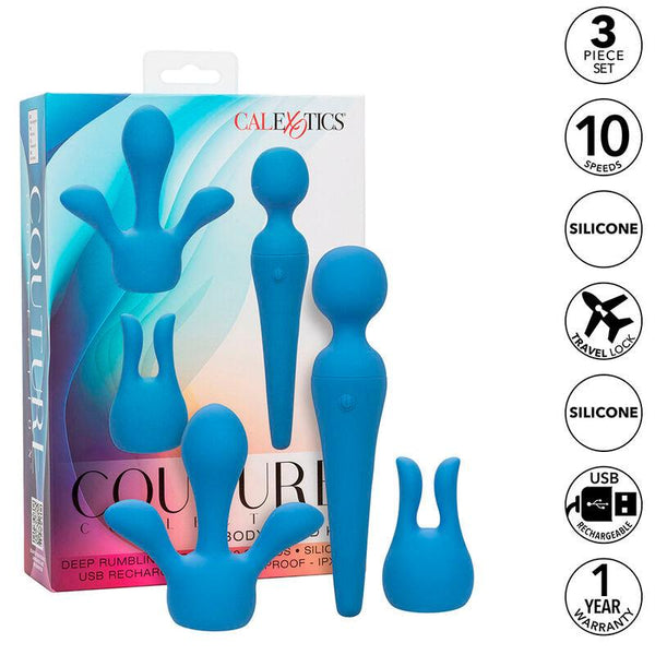 CALEXOTICS - COUTURE KIT VIBRATORSTAB 10 VIBRATIONEN BLAU - INTIM SPACE Online Sexshop