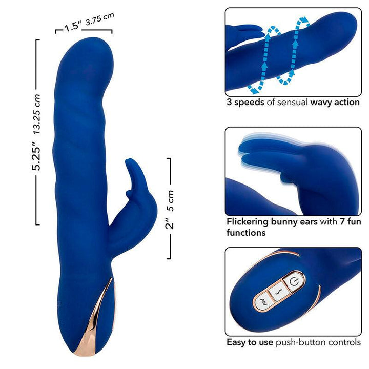 CALEXOTICS - JACK RABBIT VIBRATOR WELLENBEWEGUNG BLAU - INTIM SPACE Online Sexshop