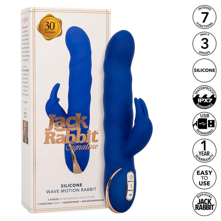 CALEXOTICS - JACK RABBIT VIBRATOR WELLENBEWEGUNG BLAU - INTIM SPACE Online Sexshop