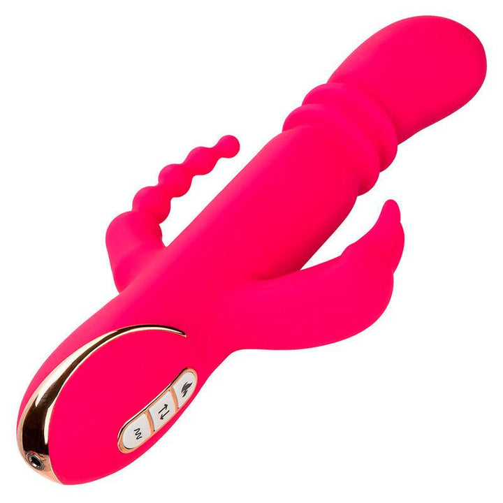 CALEXOTICS - JACK FANTASY DREIFACH BEHEIZTER VIBRATOR RABBIT ROSA - INTIM SPACE Online Sexshop