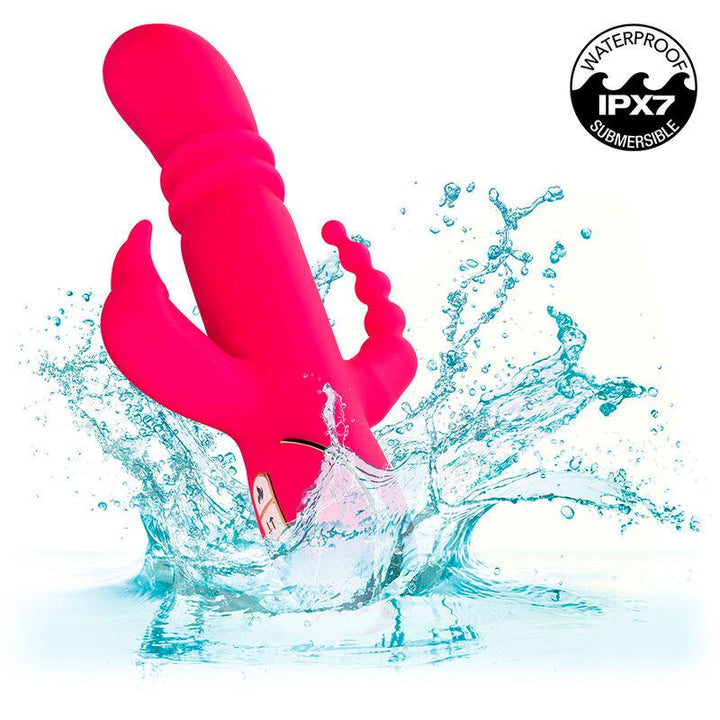 CALEXOTICS - JACK FANTASY DREIFACH BEHEIZTER VIBRATOR RABBIT ROSA - INTIM SPACE Online Sexshop