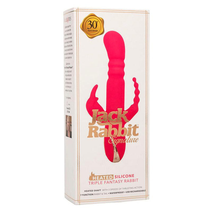 CALEXOTICS - JACK FANTASY DREIFACH BEHEIZTER VIBRATOR RABBIT ROSA - INTIM SPACE Online Sexshop