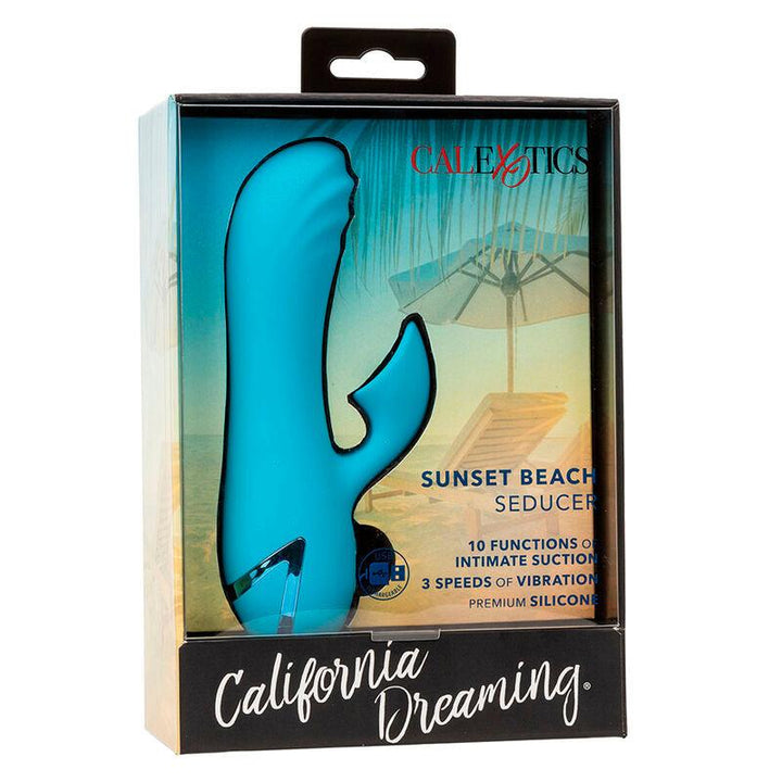 CALEXOTICS - SUNSET BEACH SEDUCER VIBRATOR - STIMULATOR 10 FUNKTIONEN BLAU - INTIM SPACE Online Sexshop