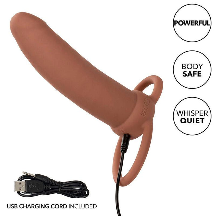 CALEXOTICS - MAXX THICK DUAL PENETRATOR 10 VIBRATIONEN BRAUN - INTIM SPACE Online Sexshop