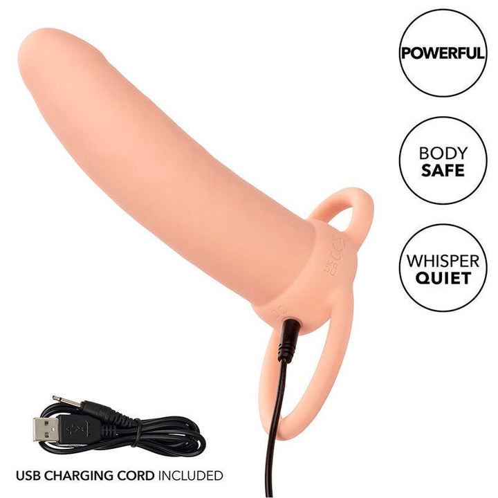 CALEXOTICS - MAXX THICK DUAL PENETRATOR 10 VIBRATIONEN FLEISCH - INTIM SPACE Online Sexshop