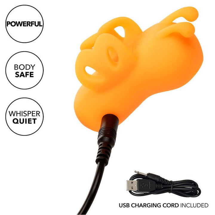 CALEXOTICS - NEON VIBES DER BUZZING VIBE FINGERSTIMULATOR 10 VIBRATIONEN ORANGE - INTIM SPACE Online Sexshop