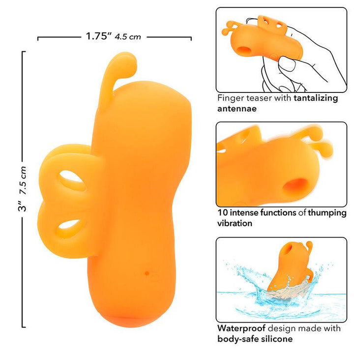 CALEXOTICS - NEON VIBES DER BUZZING VIBE FINGERSTIMULATOR 10 VIBRATIONEN ORANGE - INTIM SPACE Online Sexshop